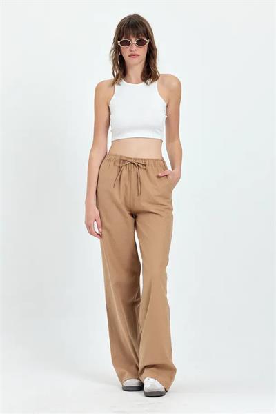 Düşük Bel Tencel Kumaş Salaş Pantolon