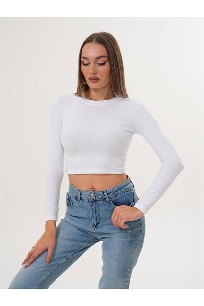 Düz Basic Kaşkorse Kumaş Bisiklet Yaka Body