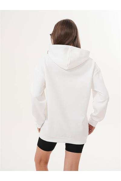 EAL Nakış İşlemeli Kapüşonlu Sweatshirt