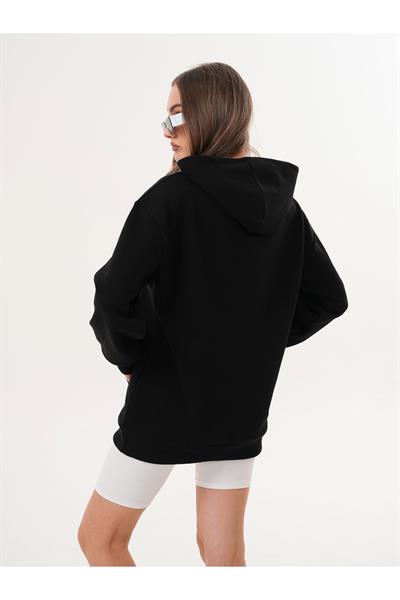 EAL Nakış İşlemeli Kapüşonlu Sweatshirt