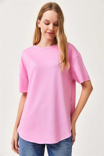 Eteği Oval Modal Tshirt