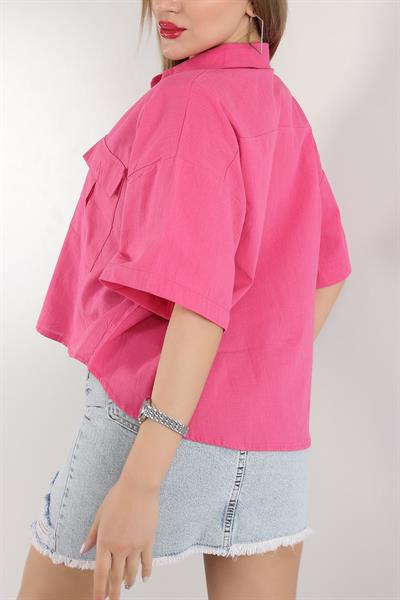 Fakir Kol Çift Cep Gömlek