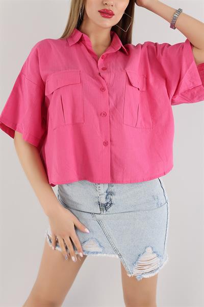 Fakir Kol Çift Cep Gömlek