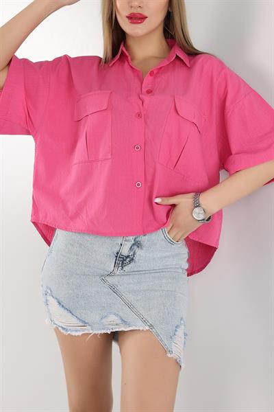 Fakir Kol Çift Cep Gömlek