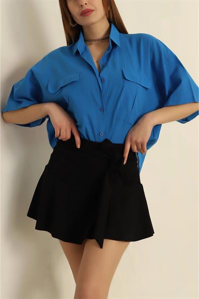 Fakir Kol Çift Cep Gömlek