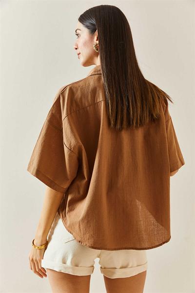 Fakir Kol Çift Cep Gömlek