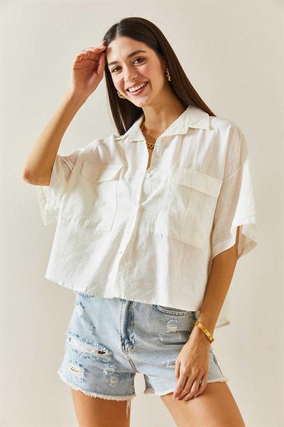 Fakir Kol Çift Cep Gömlek