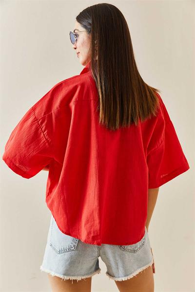 Fakir Kol Çift Cep Gömlek