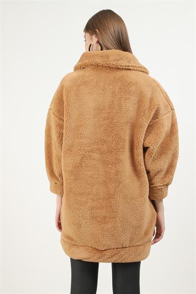 Fermuarlı Peluş Hırka