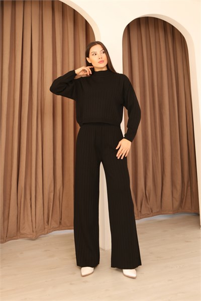 Fitilli Crop Pantolon İkili Takım