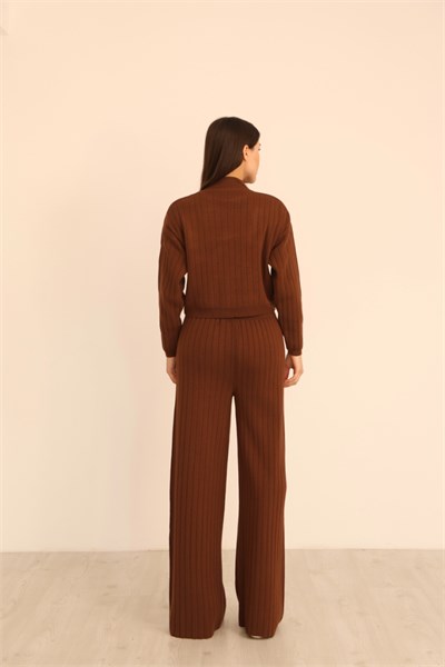 Fitilli Crop Pantolon İkili Takım