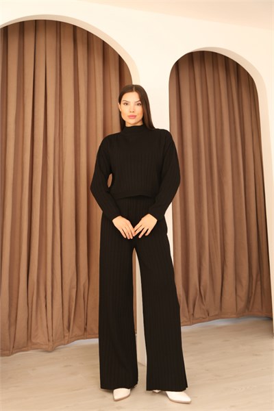Fitilli Crop Pantolon İkili Takım