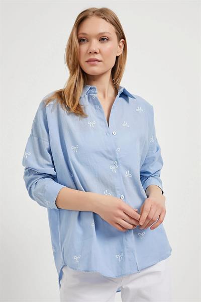 Fiyonk Baskılı Gömlek