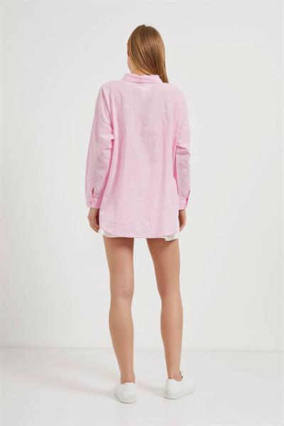 Fiyonk Baskılı Gömlek