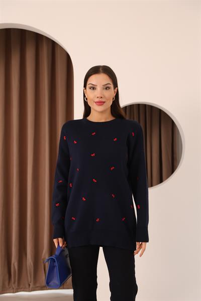 Fiyonk İşlemeli Kazak