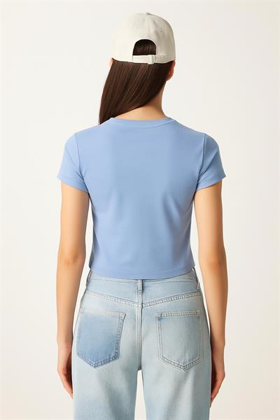 Fiyonklu Crop Tshirt