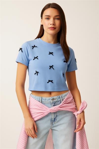 Fiyonklu Crop Tshirt