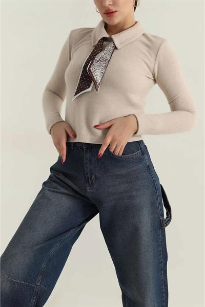 Fular Detaylı Selanik Kazak