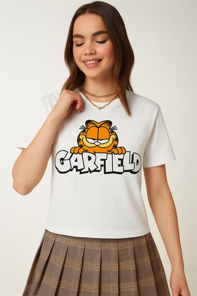 Garfield Baskılı Kısa Tshirt