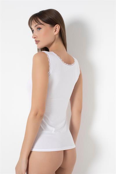 Geniş Askılı Dantelli Atlet