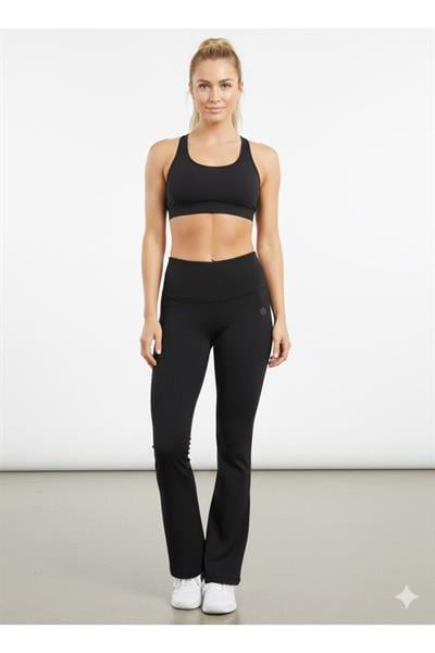 Geniş Kemerli Fitilli İspanyol Paça Tayt