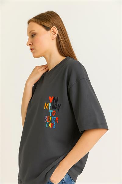 Harf Baskılı Tshirt