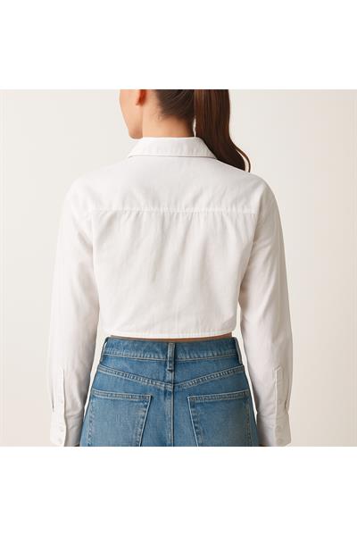 İnci Broşlü Gömlek