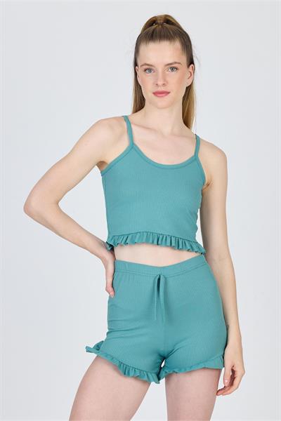 Altı FırFırlı Bluz Takım