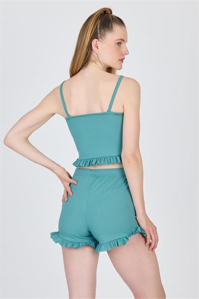 Altı FırFırlı Bluz Takım