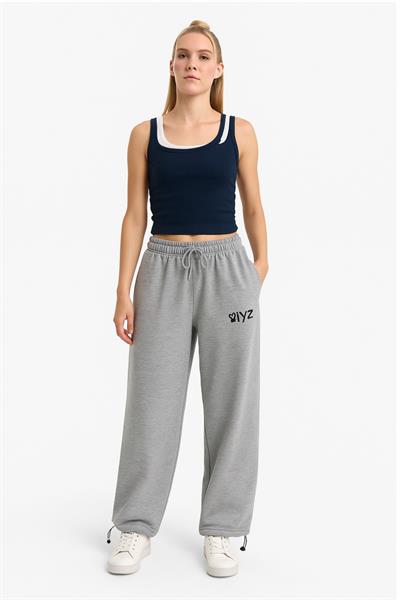 İyz Baskı Paça Sıkmalı Eşofman Altı