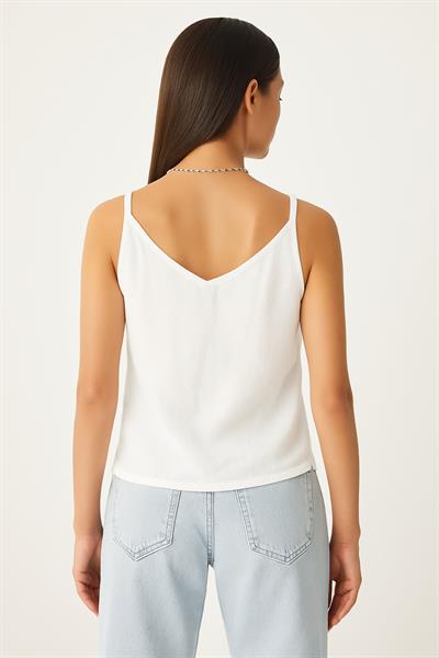 Kadın Askılı Oversize Bluz