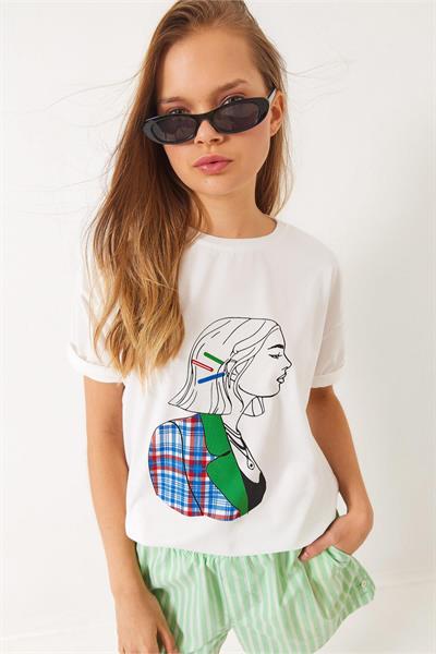 Kadın Baskılı Tshirt