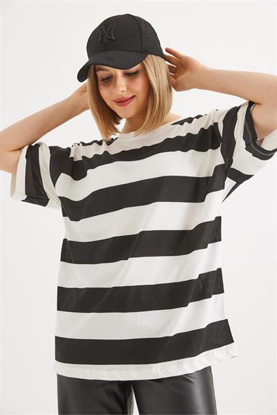 Kalın Çizgili Tshirt