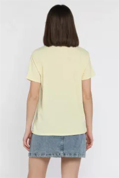 Kalp Nakışlı Modal Tshirt