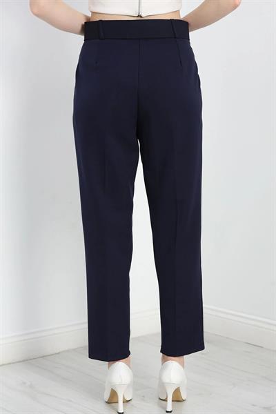 Kaplama Kemer Duble Paça Pantolon