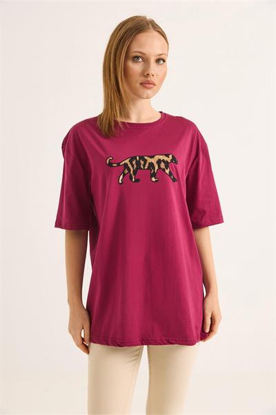 Kaplan Baskılı Tshirt