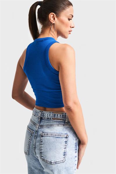 Kaşkorse Kumaş Halter Yaka Atlet