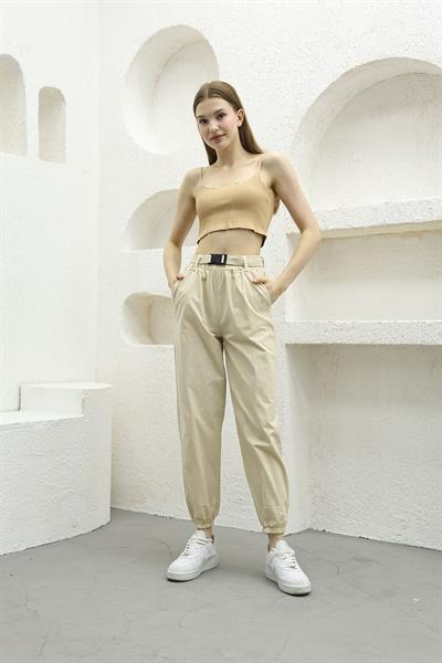 Kemerli Paraşüt Pantolon