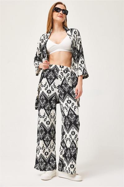 Kimono Pantolon İkili Takım