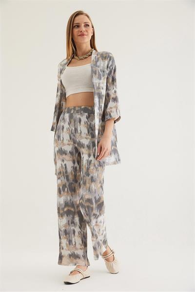 Kimono Pantolon İkili Takım