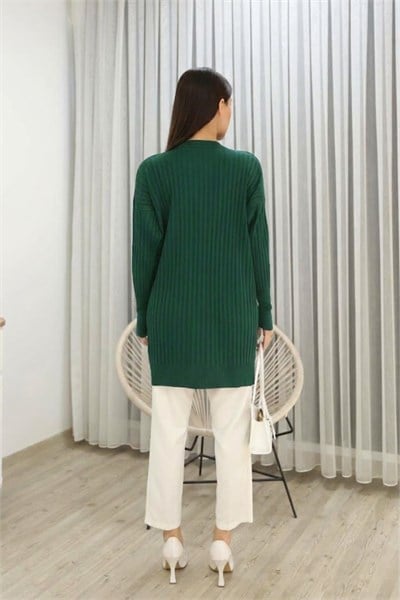 Kolları Düğmeli Fitilli Tunik