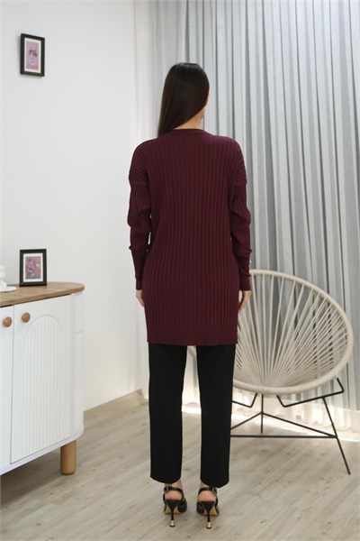 Kolları Düğmeli Fitilli Tunik