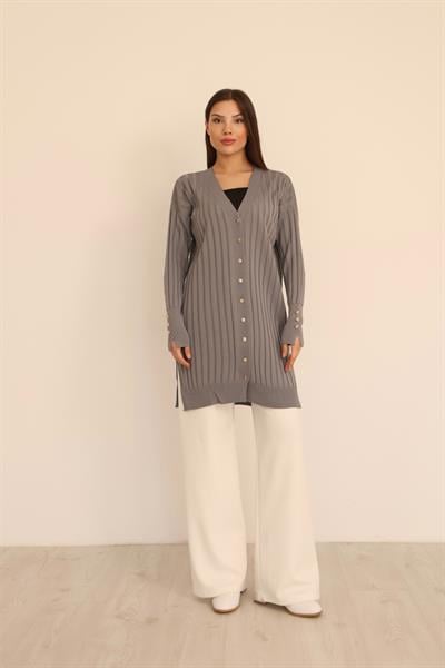 KOLU DÜĞMELİ FİTİLLİ HIRKA