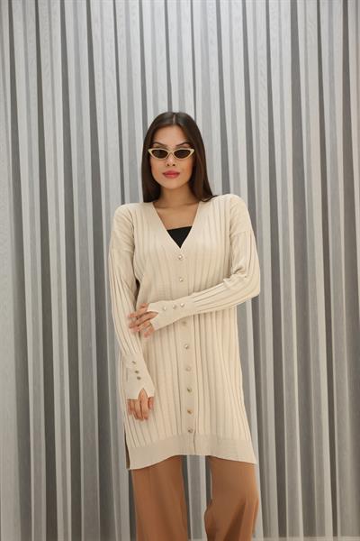 KOLU DÜĞMELİ FİTİLLİ HIRKA