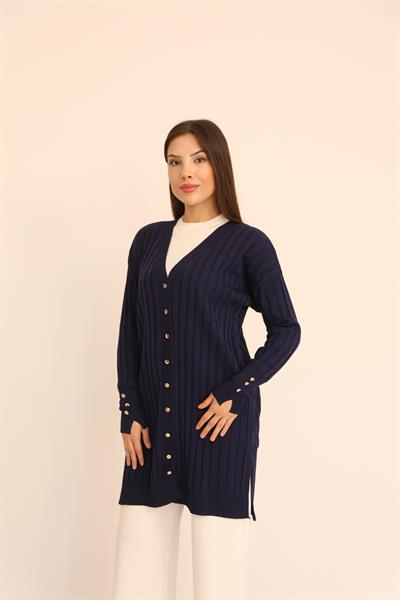 KOLU DÜĞMELİ FİTİLLİ HIRKA