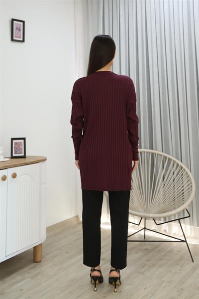 KOLU DÜĞMELİ FİTİLLİ TUNİK