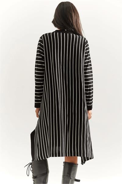 Kolyeli Çizgili Tunik