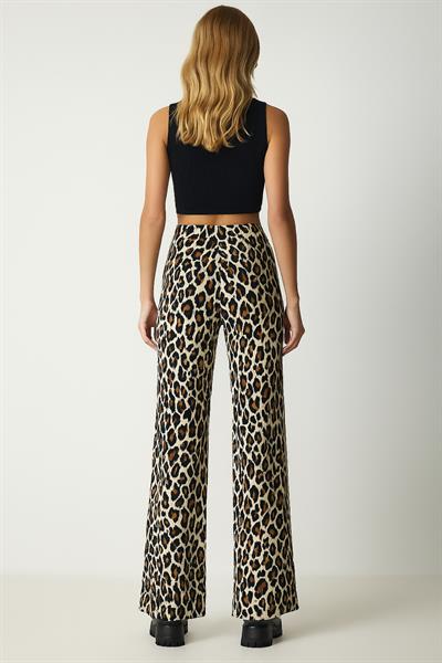 Leopar Desen Bürümcük Pantolon