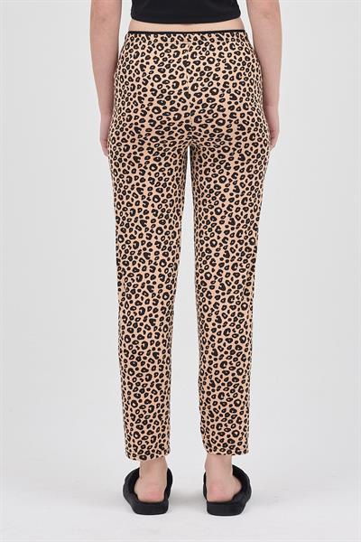 Leopar Desen Milan Pijama Altı