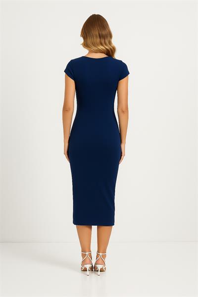 Midi Boy Kolsuz Elbise